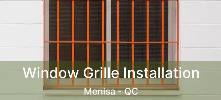  Window Grille Installation Menisa - QC