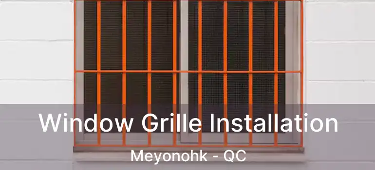  Window Grille Installation Meyonohk - QC
