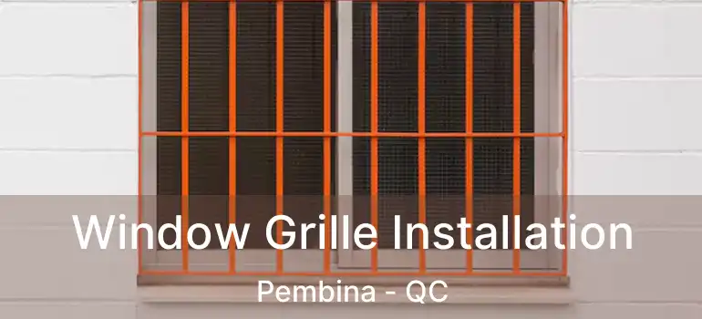  Window Grille Installation Pembina - QC