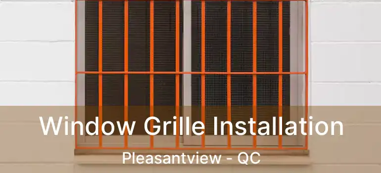  Window Grille Installation Pleasantview - QC