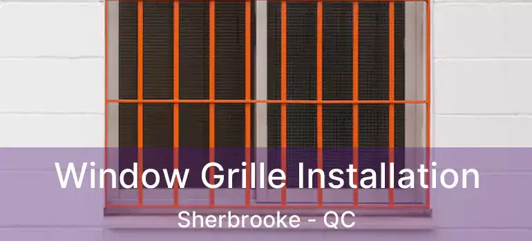  Window Grille Installation Sherbrooke - QC