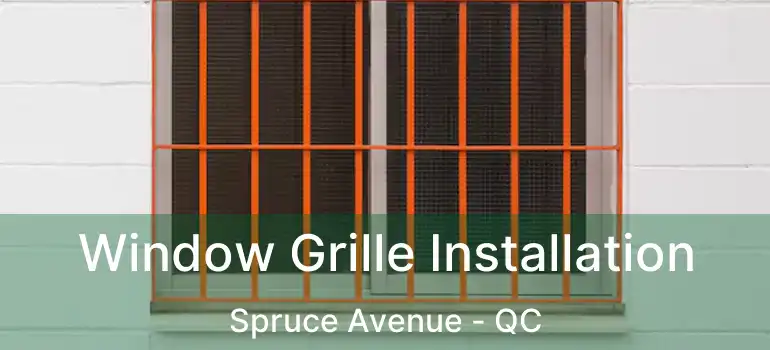  Window Grille Installation Spruce Avenue - QC