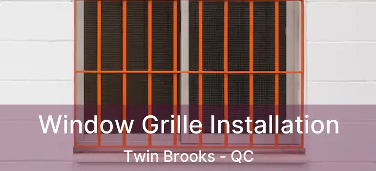  Window Grille Installation Twin Brooks - QC