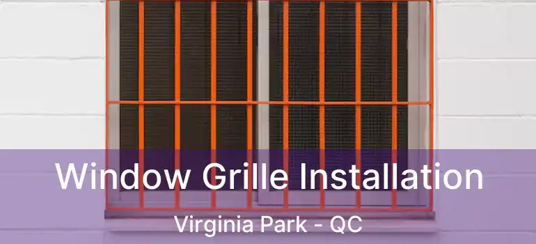  Window Grille Installation Virginia Park - QC