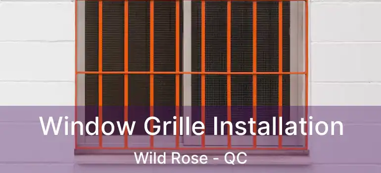  Window Grille Installation Wild Rose - QC