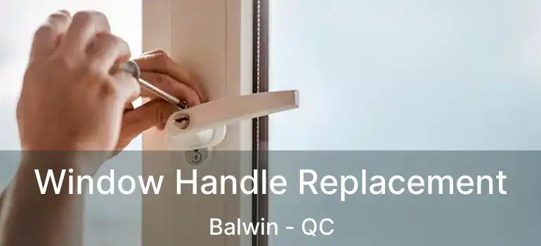  Window Handle Replacement Balwin - QC