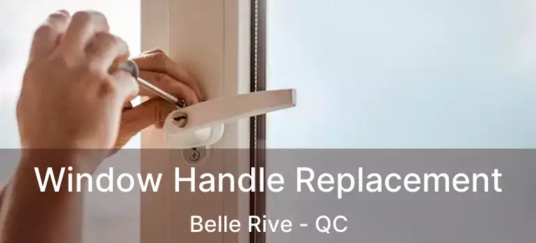  Window Handle Replacement Belle Rive - QC