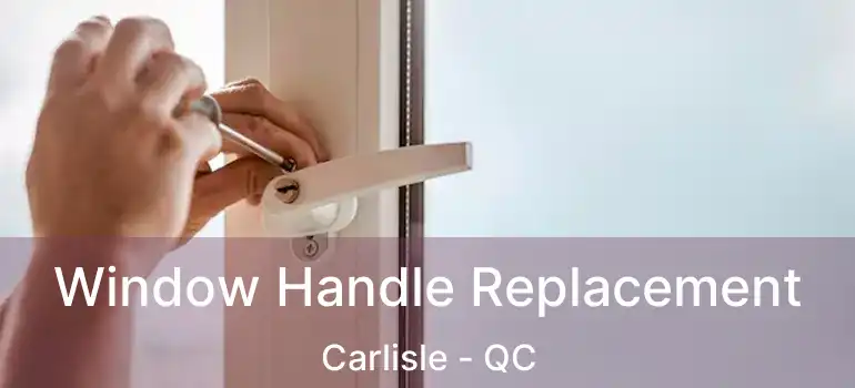  Window Handle Replacement Carlisle - QC