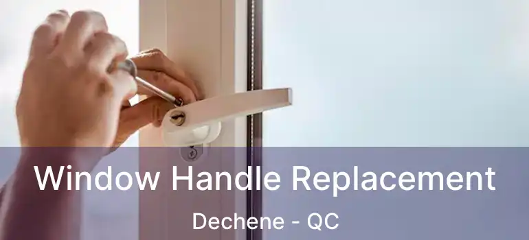  Window Handle Replacement Dechene - QC