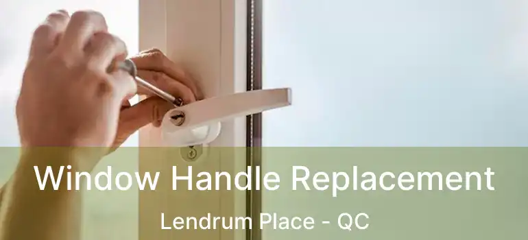  Window Handle Replacement Lendrum Place - QC