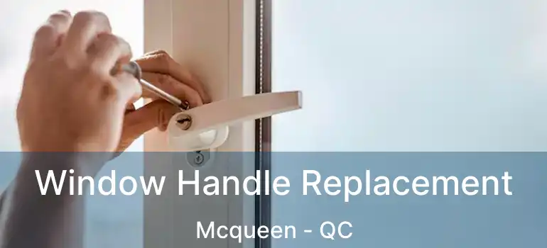  Window Handle Replacement Mcqueen - QC
