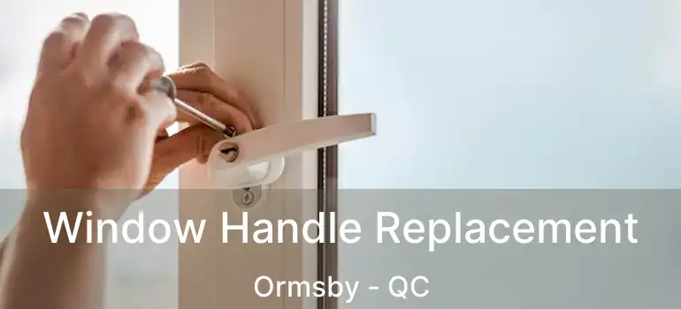  Window Handle Replacement Ormsby - QC