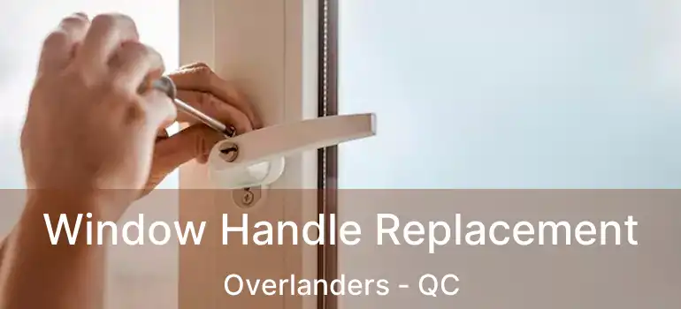  Window Handle Replacement Overlanders - QC