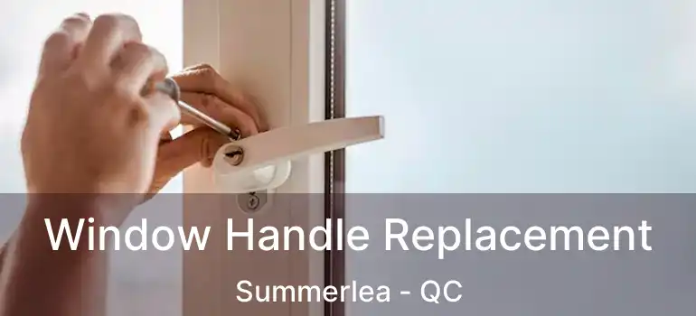  Window Handle Replacement Summerlea - QC