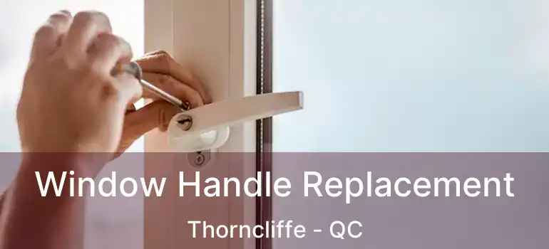  Window Handle Replacement Thorncliffe - QC