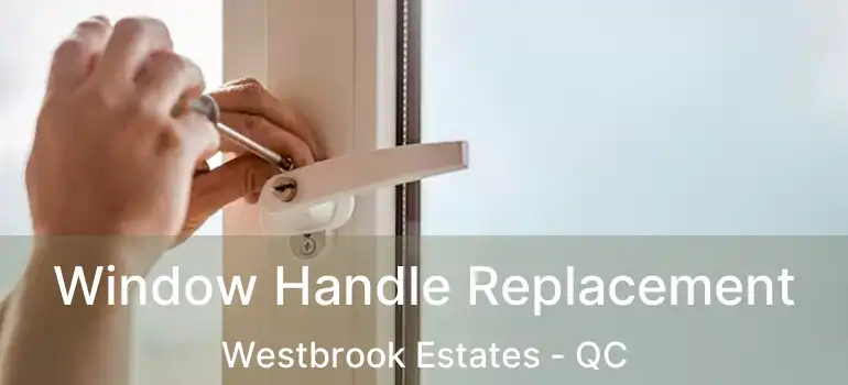  Window Handle Replacement Westbrook Estates - QC