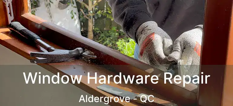  Window Hardware Repair Aldergrove - QC