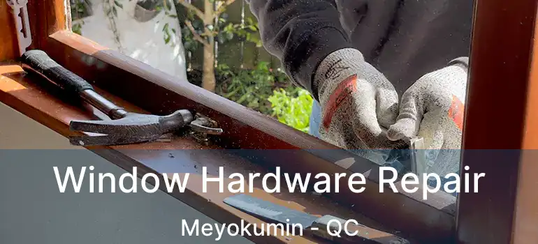  Window Hardware Repair Meyokumin - QC