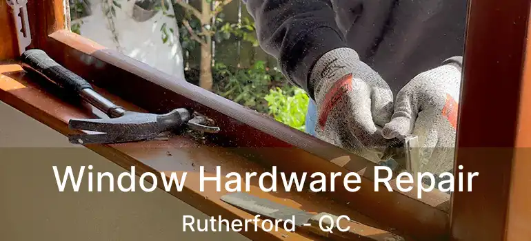  Window Hardware Repair Rutherford - QC