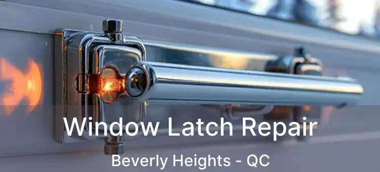  Window Latch Repair Beverly Heights - QC