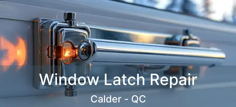  Window Latch Repair Calder - QC