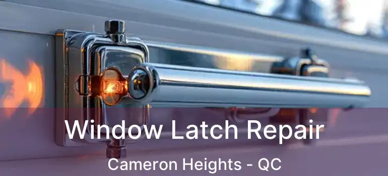  Window Latch Repair Cameron Heights - QC