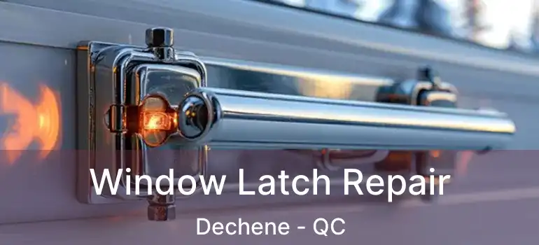  Window Latch Repair Dechene - QC