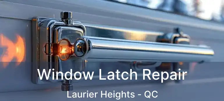  Window Latch Repair Laurier Heights - QC