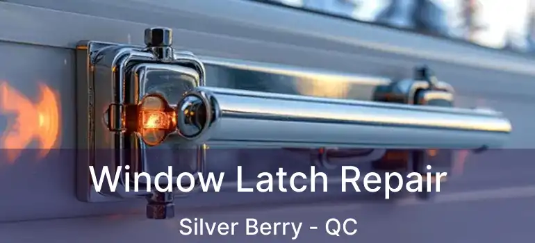  Window Latch Repair Silver Berry - QC