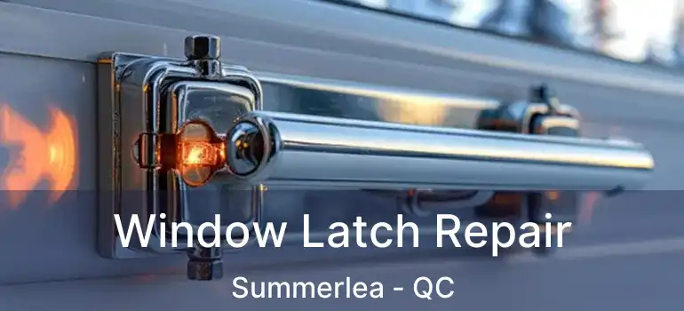  Window Latch Repair Summerlea - QC