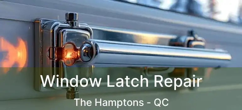  Window Latch Repair The Hamptons - QC