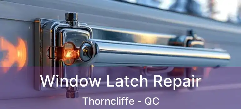  Window Latch Repair Thorncliffe - QC