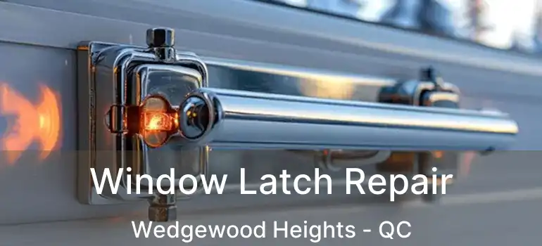  Window Latch Repair Wedgewood Heights - QC
