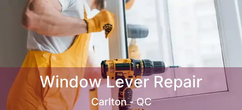  Window Lever Repair Carlton - QC
