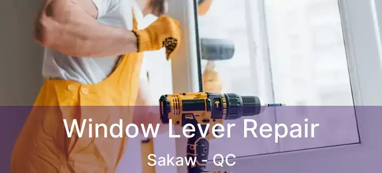  Window Lever Repair Sakaw - QC