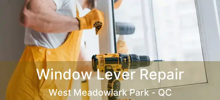  Window Lever Repair West Meadowlark Park - QC