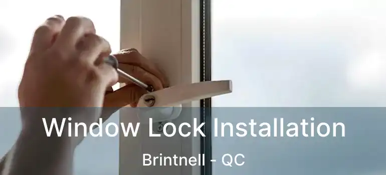  Window Lock Installation Brintnell - QC