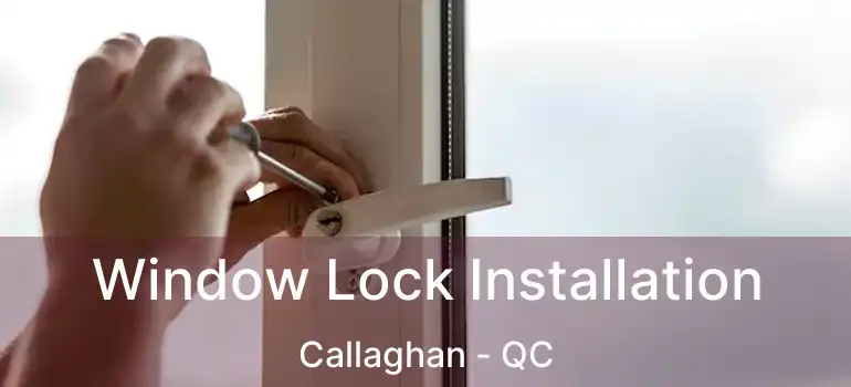  Window Lock Installation Callaghan - QC
