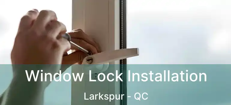  Window Lock Installation Larkspur - QC