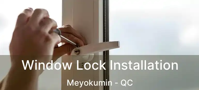  Window Lock Installation Meyokumin - QC