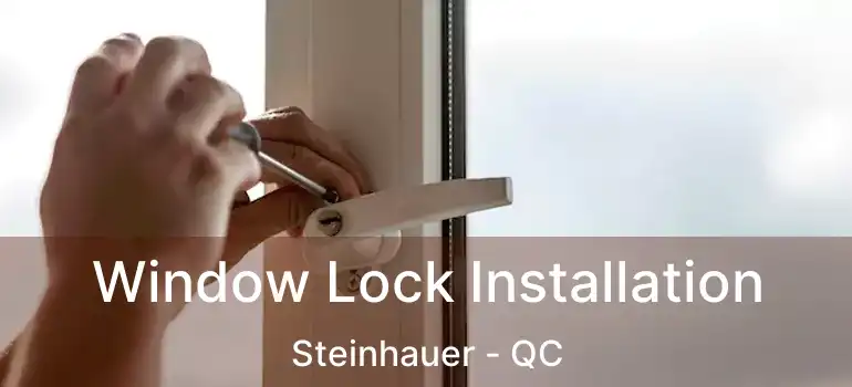  Window Lock Installation Steinhauer - QC