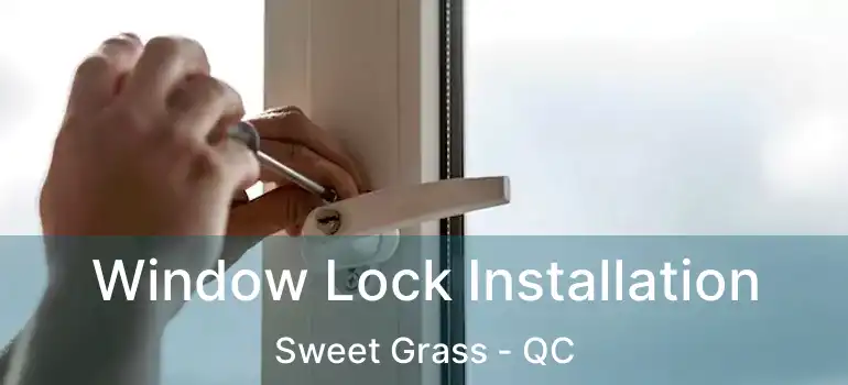  Window Lock Installation Sweet Grass - QC