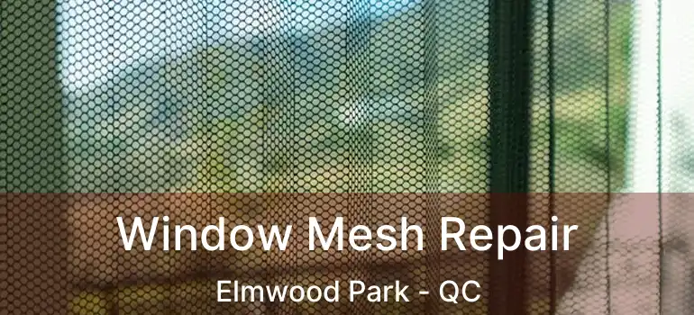  Window Mesh Repair Elmwood Park - QC