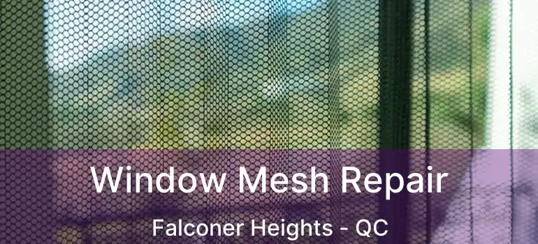  Window Mesh Repair Falconer Heights - QC