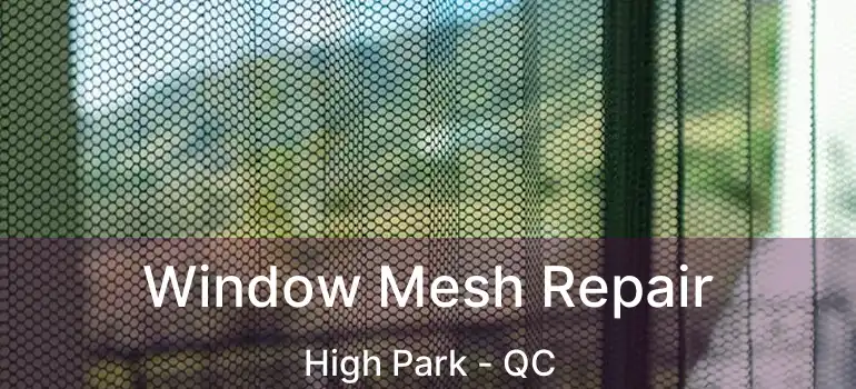  Window Mesh Repair High Park - QC