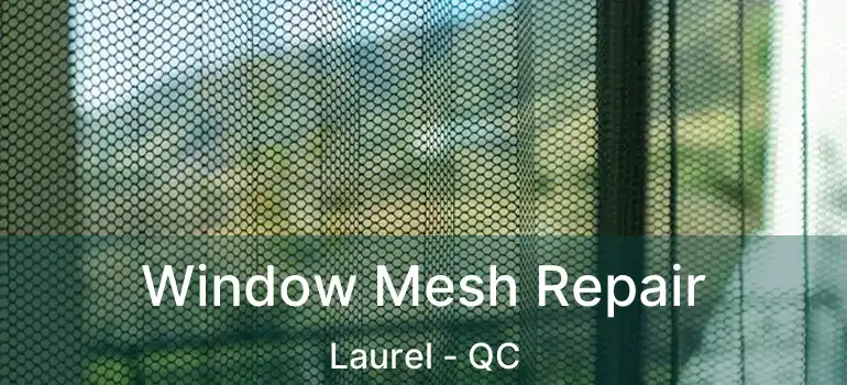 Window Mesh Repair Laurel - QC