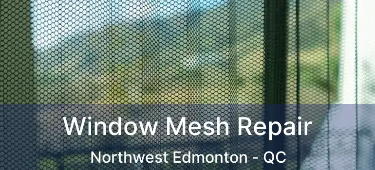  Window Mesh Repair Northwest Edmonton - QC