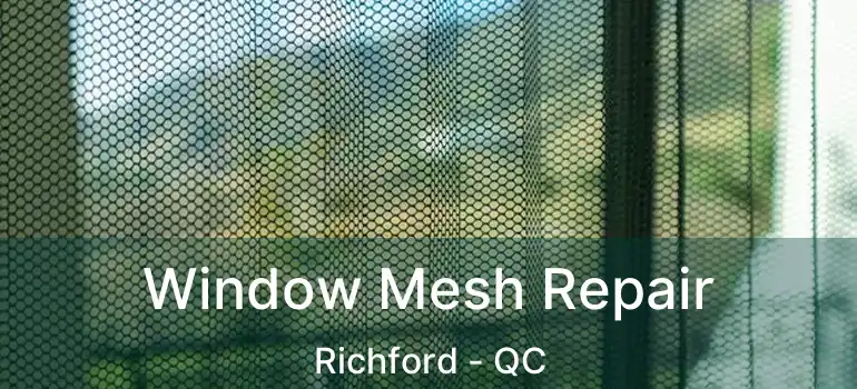  Window Mesh Repair Richford - QC