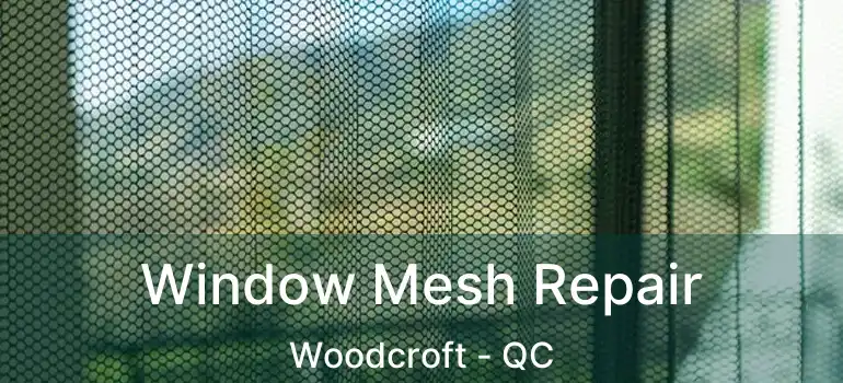  Window Mesh Repair Woodcroft - QC