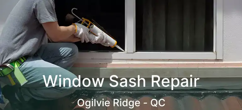  Window Sash Repair Ogilvie Ridge - QC